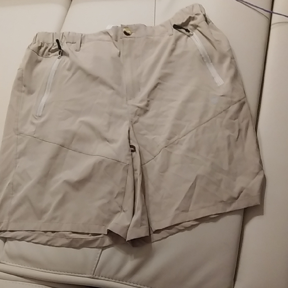 dk active Tan Shorts with Zipper Pockets